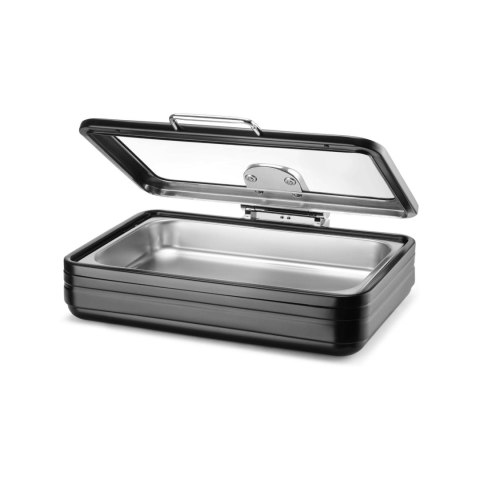 Podgrzewacz indukcyjny ze szklaną pokrywą De Luxe Black, GN 1/1 Podgrzewacz indukcyjny ze szklaną pokrywą De Luxe Black, GN 1/1