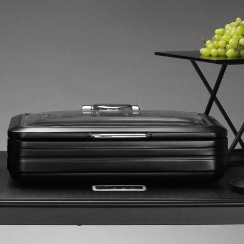 Podgrzewacz indukcyjny ze szklaną pokrywą De Luxe Black, GN 1/1 Podgrzewacz indukcyjny ze szklaną pokrywą De Luxe Black, GN 1/1
