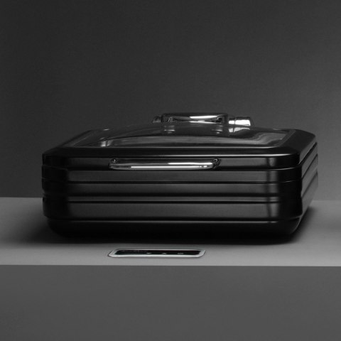 Podgrzewacz indukcyjny ze szklaną pokrywą De Luxe Black, GN 2/3 Podgrzewacz indukcyjny ze szklaną pokrywą De Luxe Black, GN 2/3