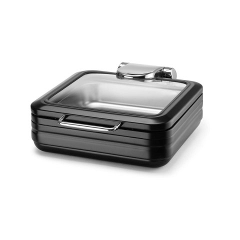 Podgrzewacz indukcyjny ze szklaną pokrywą De Luxe Black, GN 2/3 Podgrzewacz indukcyjny ze szklaną pokrywą De Luxe Black, GN 2/3