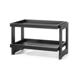 Stojak 2-poziomowy Madeira Black, 574x323x(h)441mm
