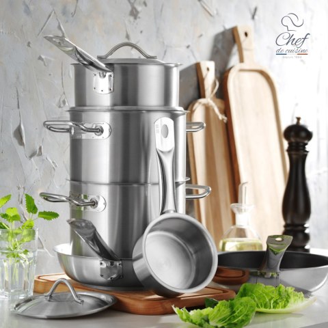 Garnek ze stali nierdzewnej wysoki king size 3l śr. 160x(H)160 mm