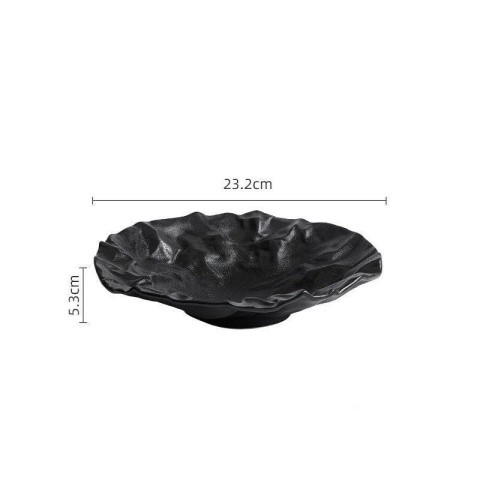 New Home Deep - Talerz głęboki Czarny 232 mm