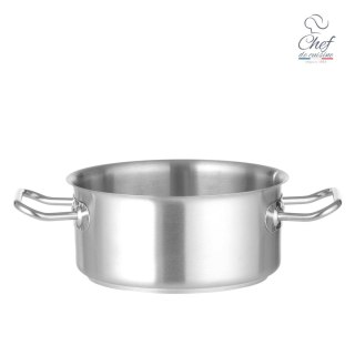 Garnek ze stali nierdzewnej niski 7,4l śr. 280x(H)120 mm