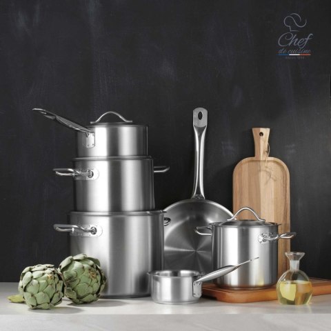 Garnek ze stali nierdzewnej niski 7,4l śr. 280x(H)120 mm