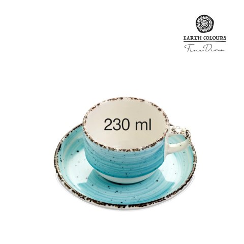 Filiżanka ze spodkiem Turkus 230 ml