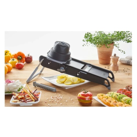 SWING PLUS Mandolina czarna / DE BUYER