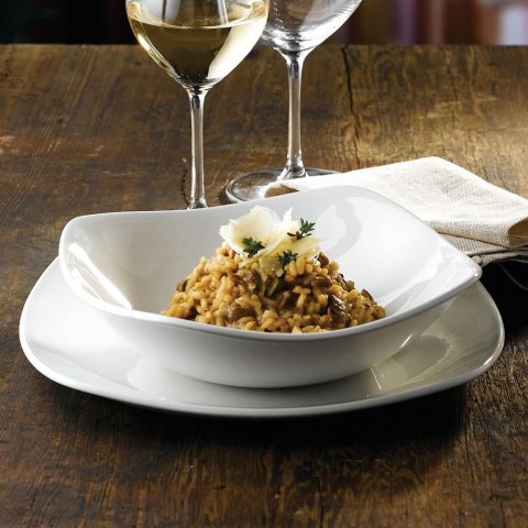 Talerz kwadratowy White, 220mm