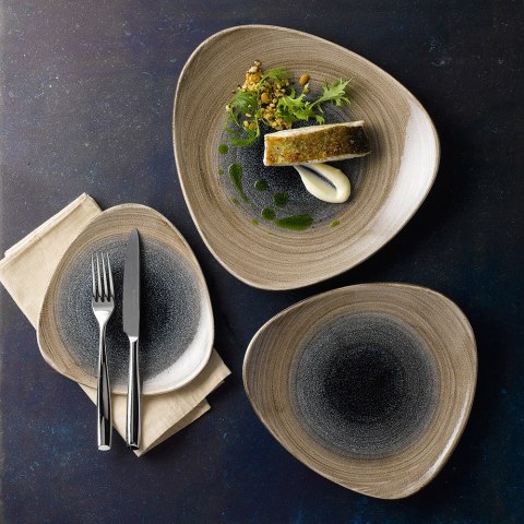 Talerz trójkątny Stonecast Aqueous Bayou, 230 mm