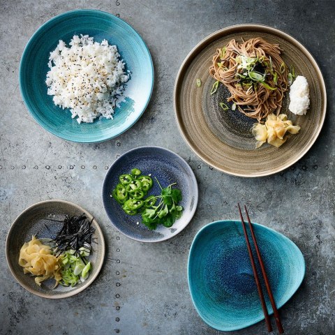 Talerz trójkątny Stonecast Aqueous Bayou, 230 mm