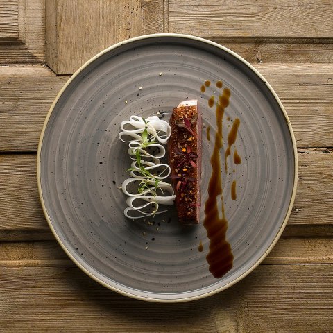 Talerz z wysokim rantem Stonecast Grey, 280mm