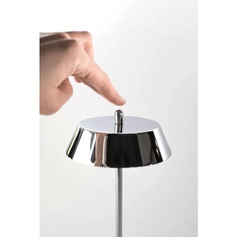 VERLO Lampa stołowa OXFORD 28 cm srebrna