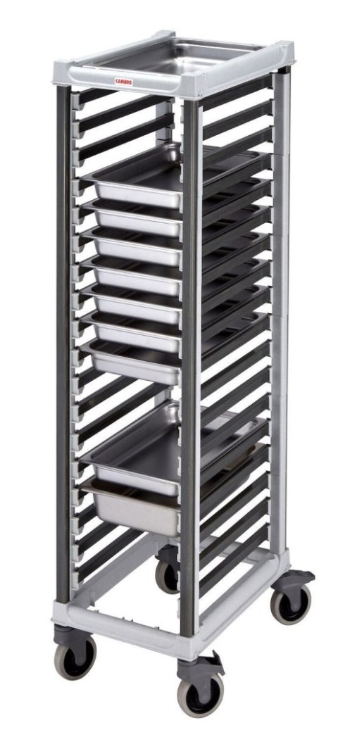 Wózek Camshelving do transportu pojemników, 18 × GN 1/1, Cambro, 730x438x(H)171mm