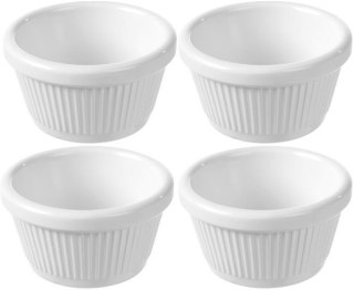 Miseczka ramekin, kremowa, 70x70x(H)37 mm - zestaw 4 szt.