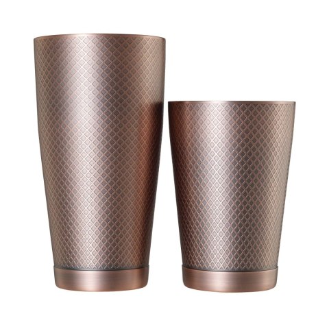 Shaker tin tin Diamond Lattice, antyczna miedź, Barfly, 830/530ml