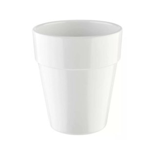 Pojemnik na sztućce, Miska w kształcie doniczki "Flowerpot", biała, z melaminy, 13x(h)150 mm, 1 L