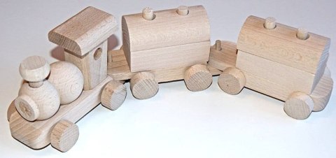Pociąg Drewniany Mały Polski Pociąg Drewniany Mały Polski