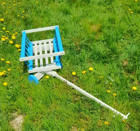 Wóz drabiniasty drewniany ogrodowy DUŻY 60 cm NI Wóz drabiniasty drewniany ogrodowy DUŻY 60 cm NI