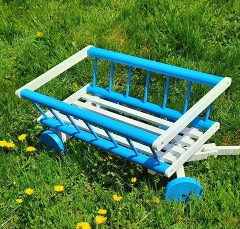 Wóz drabiniasty drewniany ogrodowy DUŻY 60 cm NI Wóz drabiniasty drewniany ogrodowy DUŻY 60 cm NI
