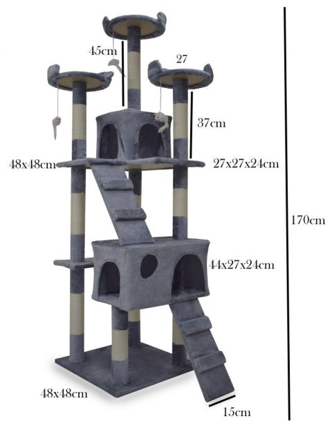 Drapak legowisko domek drzewko dla kota 170