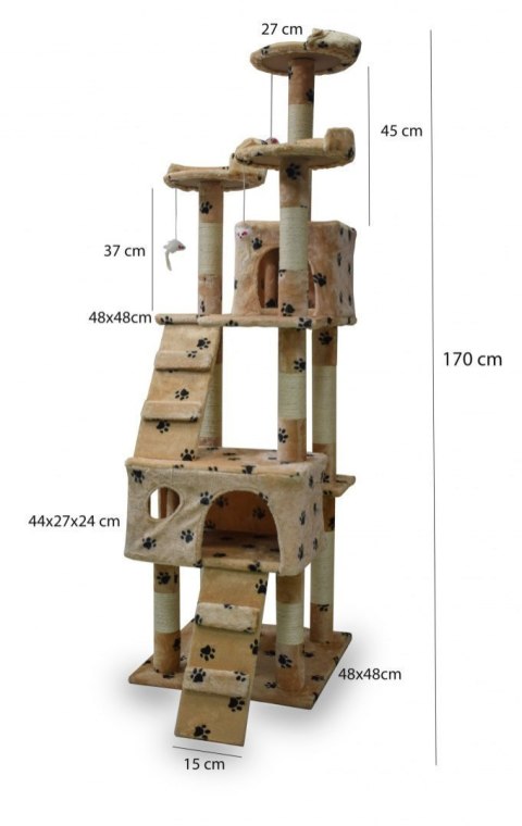 Drapak legowisko domek drzewko dla kota 170