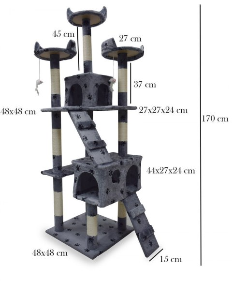 Drapak legowisko domek drzewko dla kota 170