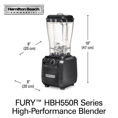 Blender barmański HBH550R-CE Fury® 1.8l 880W, Hamilton Beach Commercial