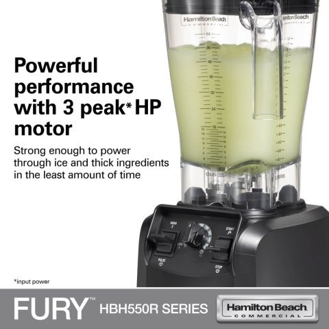 Blender barmański HBH550R-CE Fury® 1.8l 880W, Hamilton Beach Commercial