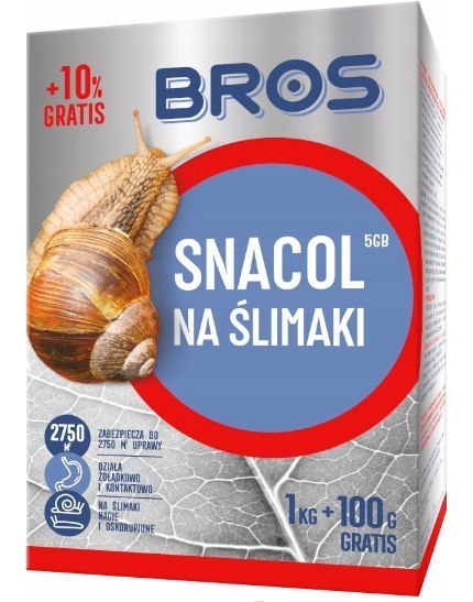 Bros Granulat Ślimaki Snacol 05GB 1kg+100g (karton)